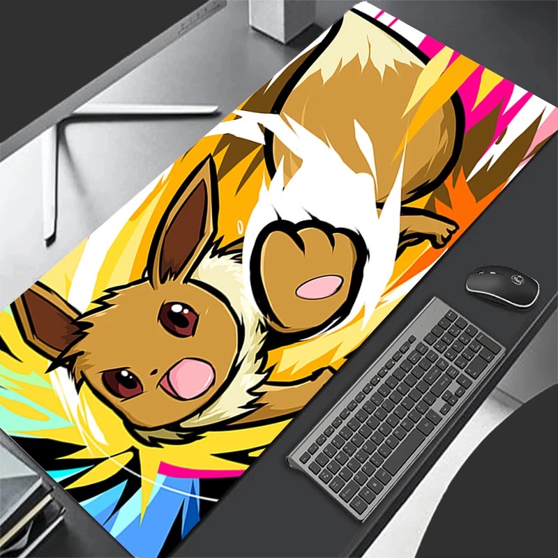 Gaming Keyboard Esports - P-Pokemon Eevee Anime Gaming Mouse Pad,