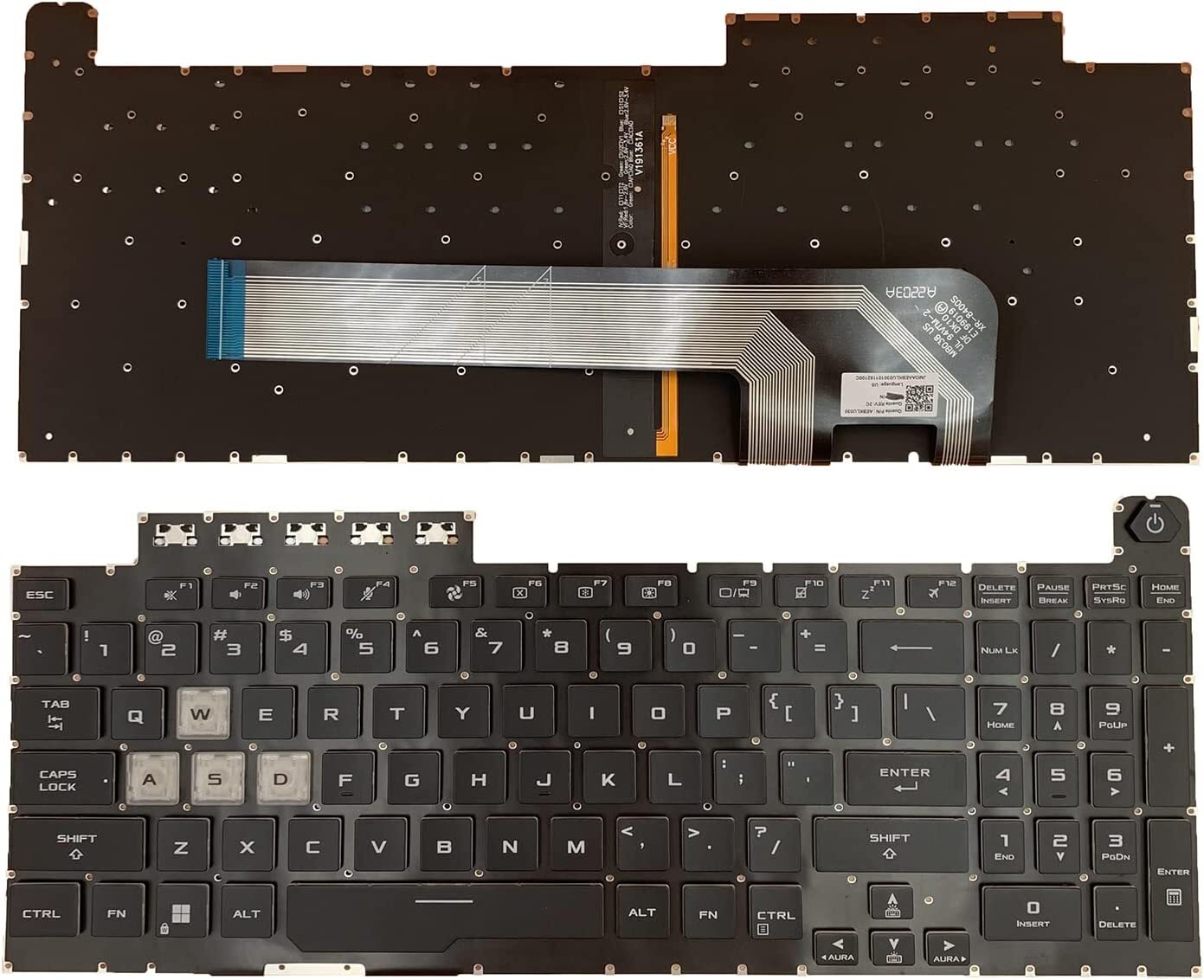 New for Asus TUF Gaming F17 FX - Gaming Keyboard Asus 评论和价格