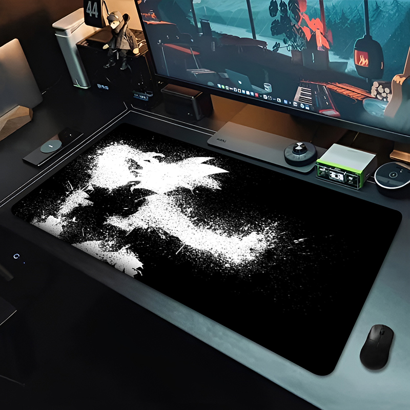 DBZ Black Anime Mouse Pad Drag - Gaming Keyboard Esports 评论和价格