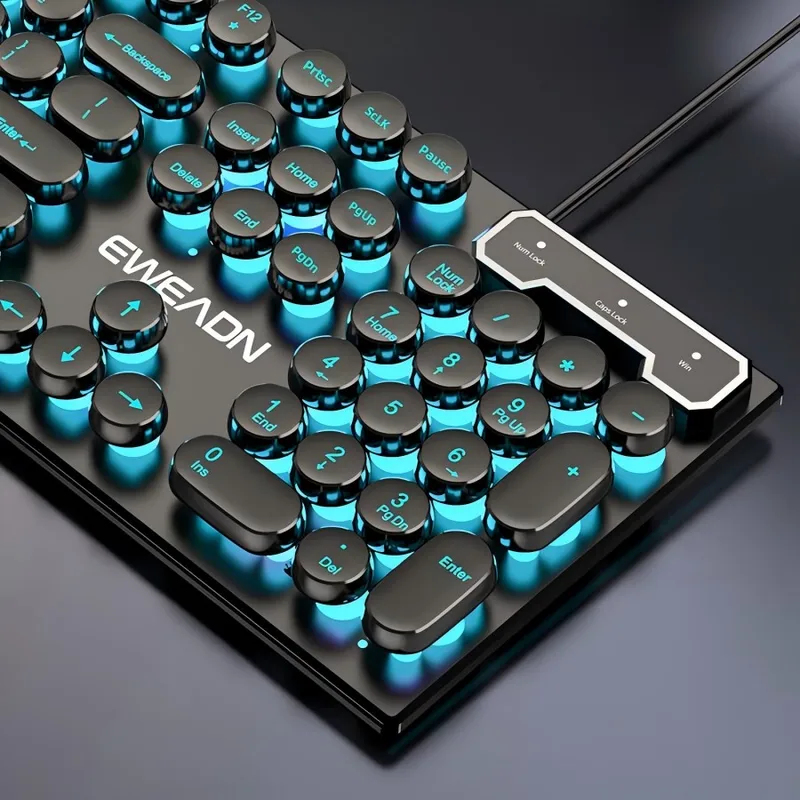 Retro Punk Mechanical Feel Key - Gaming Keyboard Mechanical 评论和价格