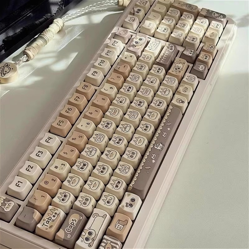 Cute Cat Keycap MAO Profile PB - Gaming Keyboard Tkl 评论和价格