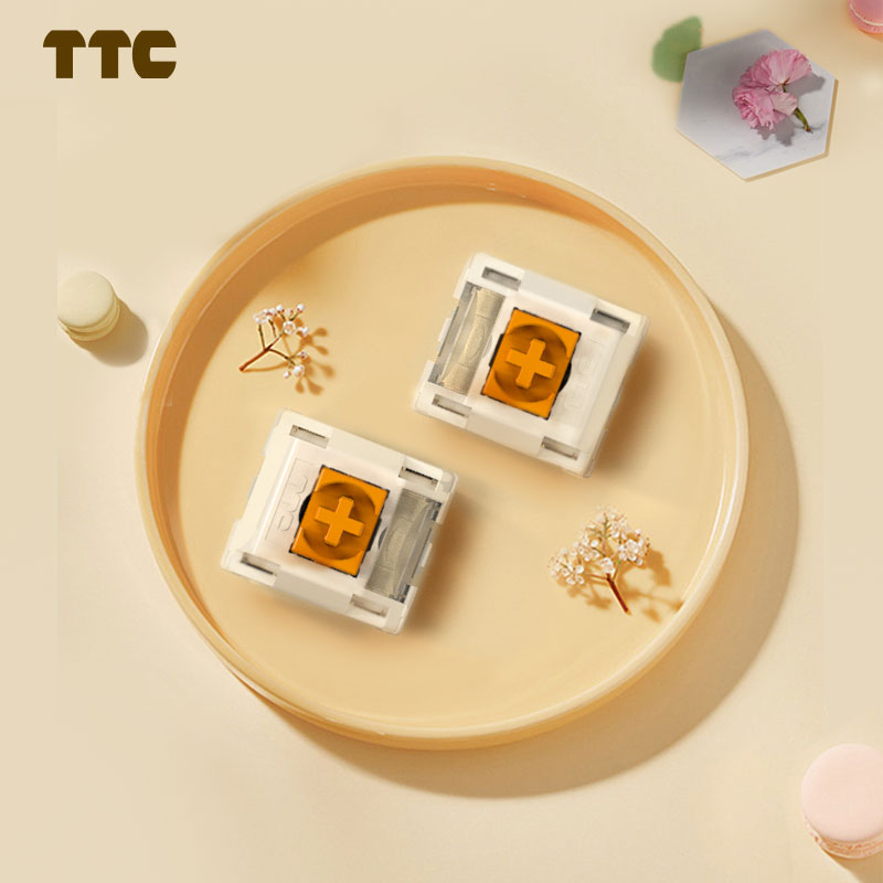 TTC Flame Orange Linear Switch - Gaming Keyboard Hot Swappable 评论和价格