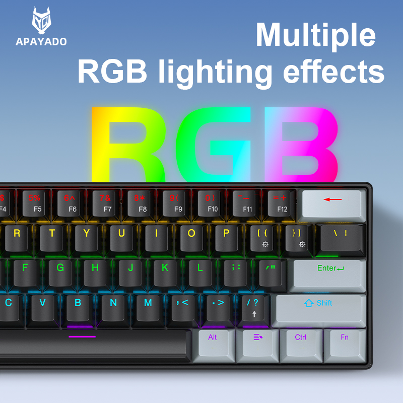 APAYADO K61 Mini 60% Gaming Ke - Keyboard Gaming Blue Switch 评论和价格
