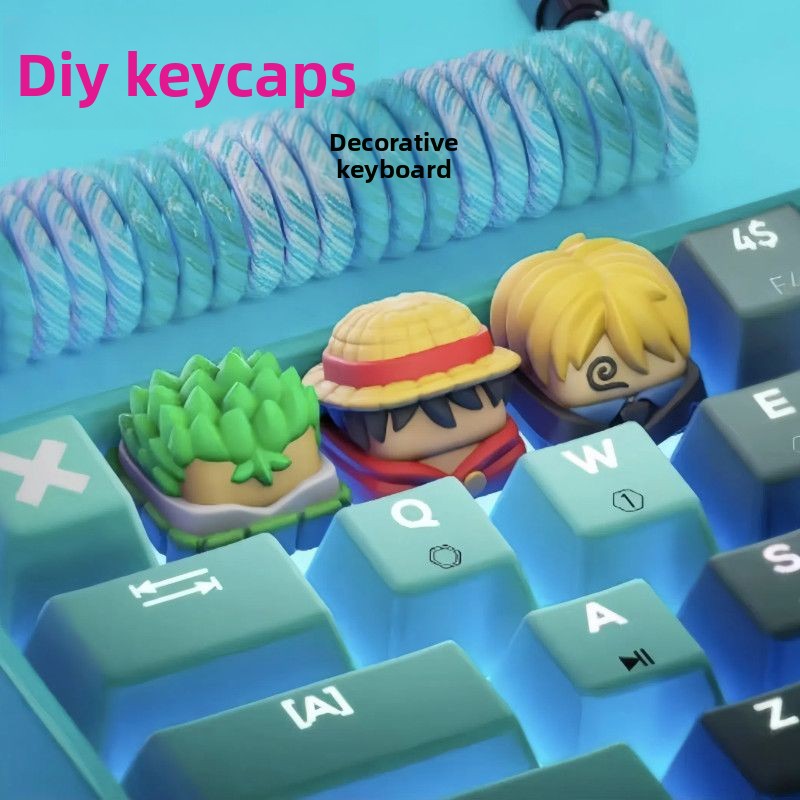 One Piece Anime Periphery Monk - Gaming Keyboard Mechanical 评论和价格