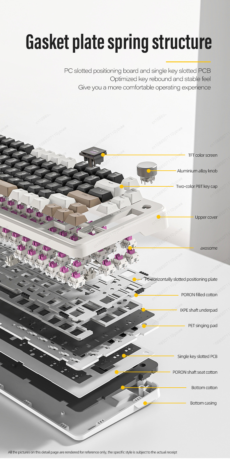 2024 New AL66 Mechanical Keybo - Gaming Keyboard Hot Swappable 评论和价格