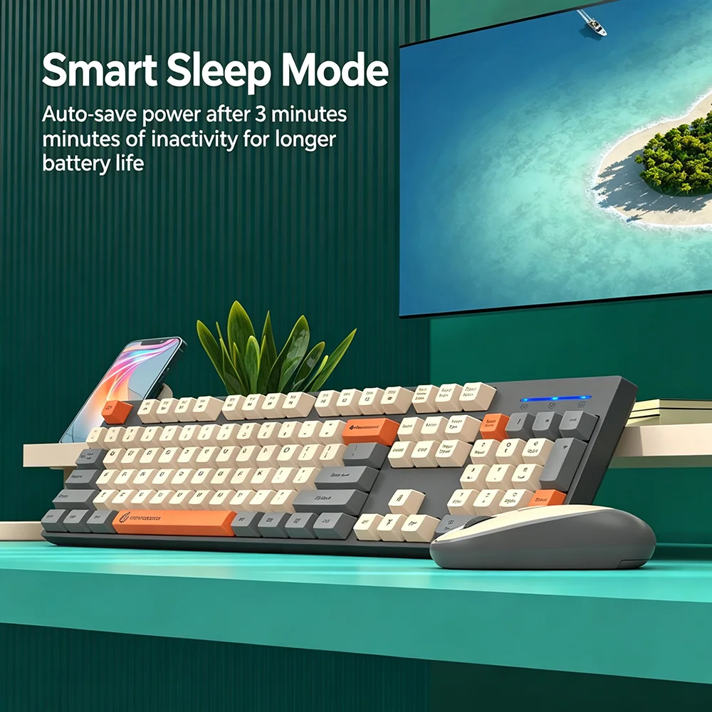 KEBIDUMEI 2.4G Wireless Keyboa - Gaming Keyboard Bundle 评论和价格