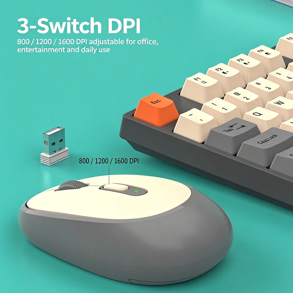 KEBIDUMEI 2.4G Wireless Keyboa - Gaming Keyboard Bundle 评论和价格