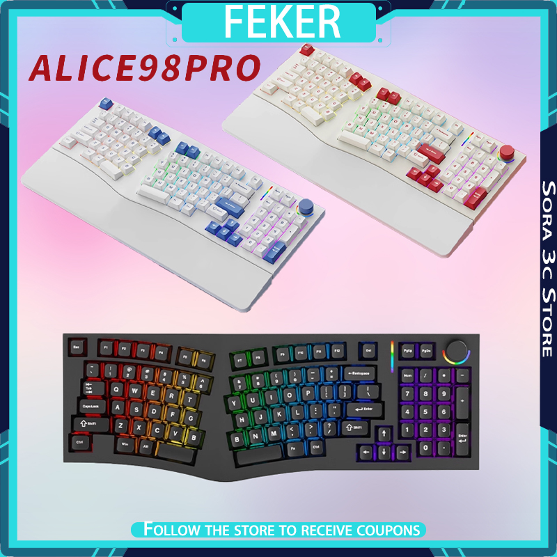 FEKER Alice98pro Mechanical Ke - Gaming Keyboard Hot Swappable 评论和价格