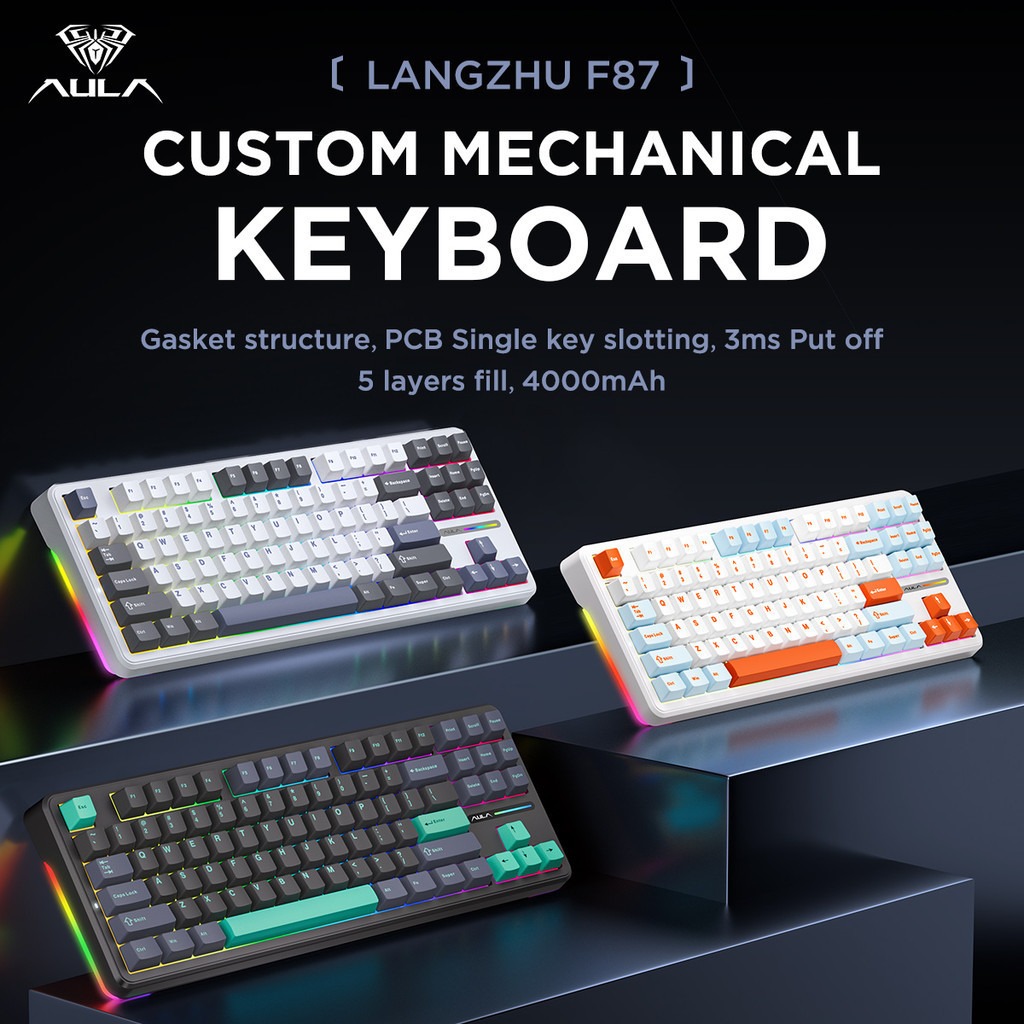 Aula F87 Pro Mechanical Keyboa - Gaming Keyboard Tkl 评论和价格