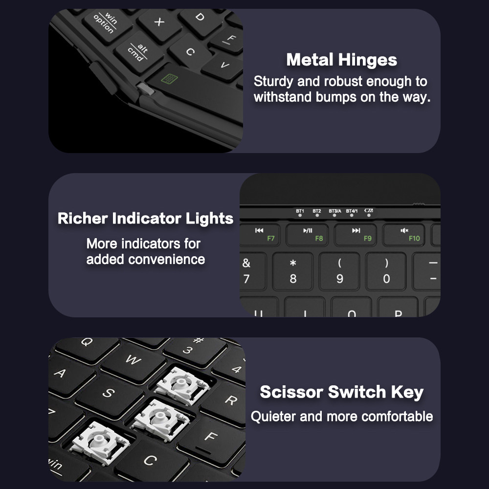 JOMAA Foldable Bluetooth Keybo - Gaming Keyboard Number Pad 评论和价格