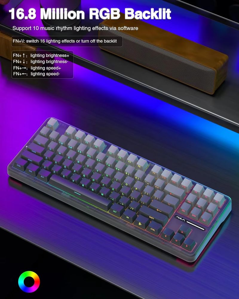 Aula F87 Wireless Mechanical K - Gaming Keyboard Tkl 评论和价格