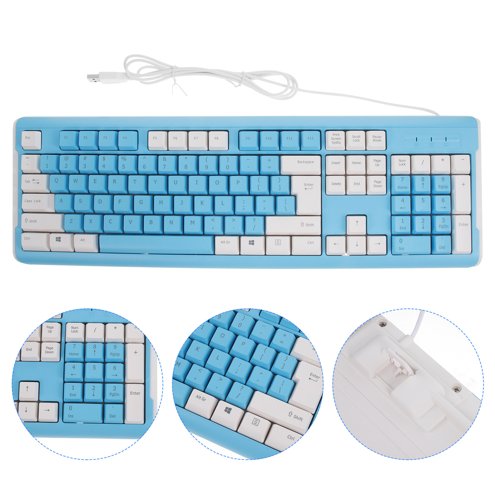 USB Wired Gaming Keyboard ABS  - Gaming Keyboard Number Pad 评论和价格