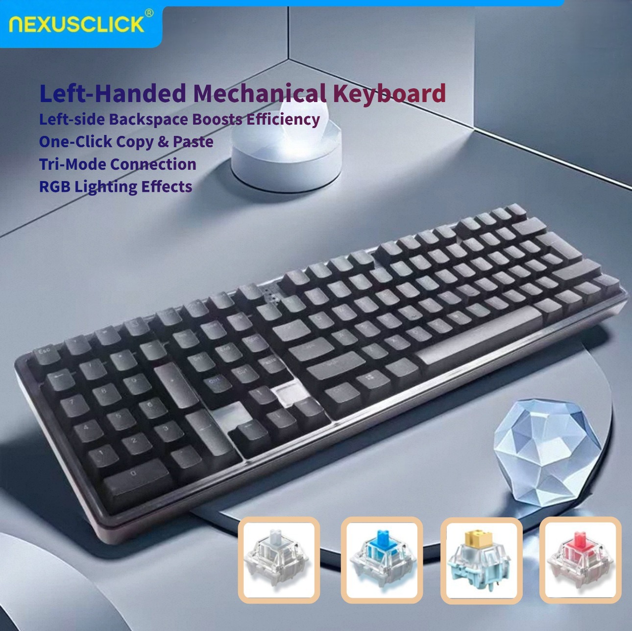 NexusClick Ergonomic Left Hand - Gaming Keyboard Number Pad 评论和价格